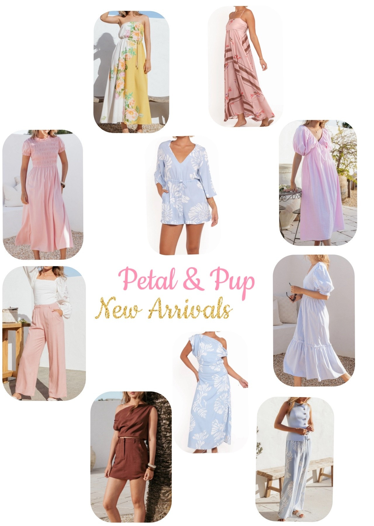 Petal and Pup new arrivals for spring! Pastels are always big in the spring but this year is looking to be a lot of pink, white and blue! These items are also 25% off so grab yours now! 

#LTKSeasonal #LTKSaleAlert #LTKootd
