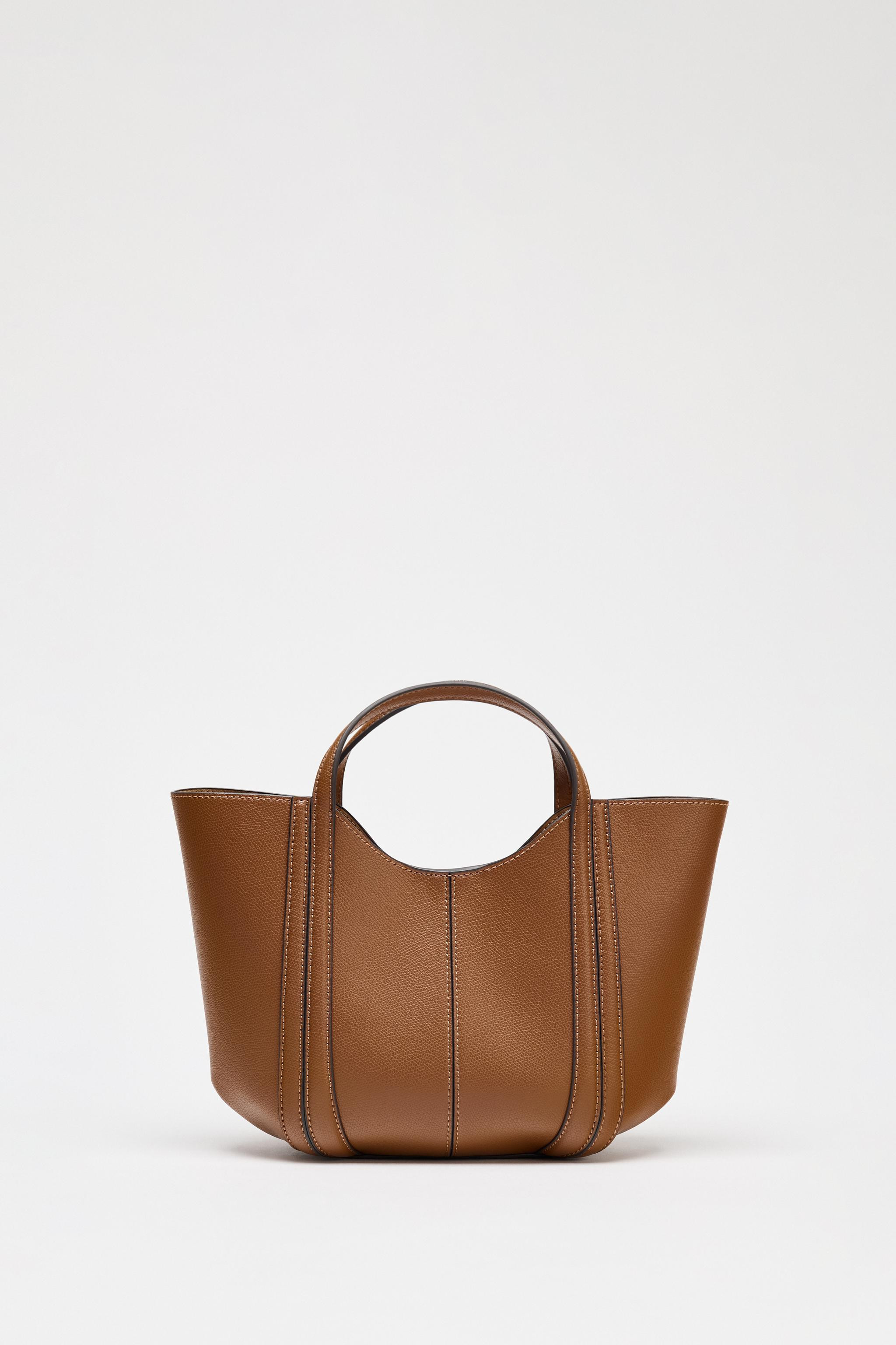 MINI CITY BAG WITH TOPSTITCHING | Zara US