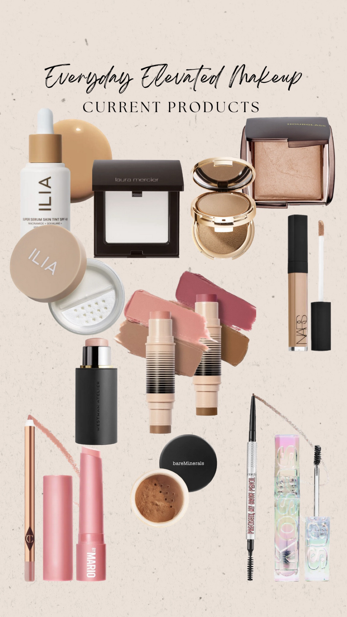 SHADES I USED
ILIA SKIN TINT : mixed shades “Paloma” & “Kokkini”
DIBS DUO STICK : shades 3 & 5.5
NARS CONCEALER : custard
HOUGLASS BLUSH : Radiant Magenta
CT LIPLINER : Iconic Nude
MARIO LIP GLOW : pink glow
ICONIC LONDON CONTOUR : medium
HIGHLIGHTER STICK : nectar (this is a dewy finish so slightly tacky - will link my fav that dries down!)
BROW PENCIL: 4.5

#LTKunder100 #LTKunder50 #LTKbeauty