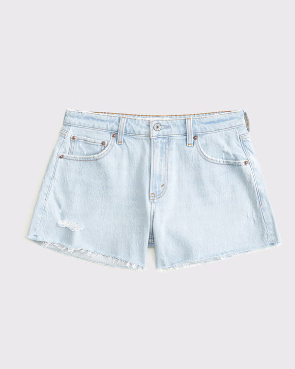 Curve Love Mid Rise A-Line Short | Abercrombie & Fitch (US)