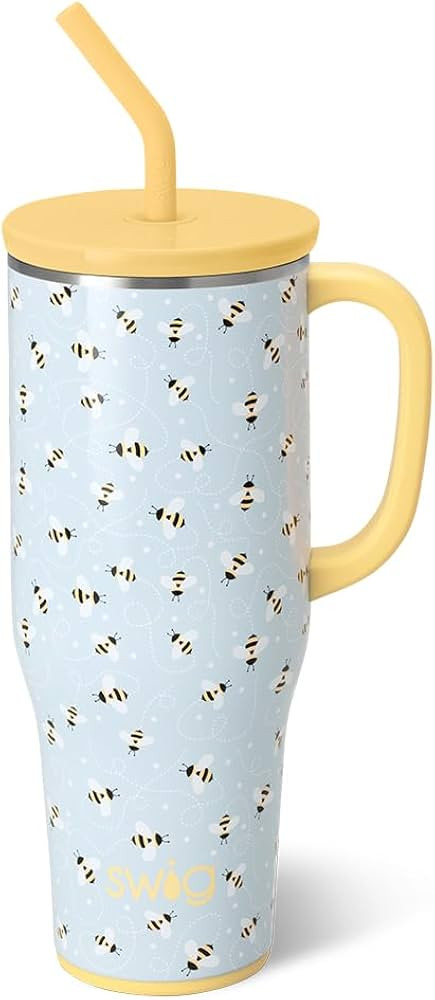 Swiglife 40oz Mega Mug, 40 oz Tumbler with Handle and Straw, Cup Holder Friendly, Dishwasher Safe... | Amazon (US)