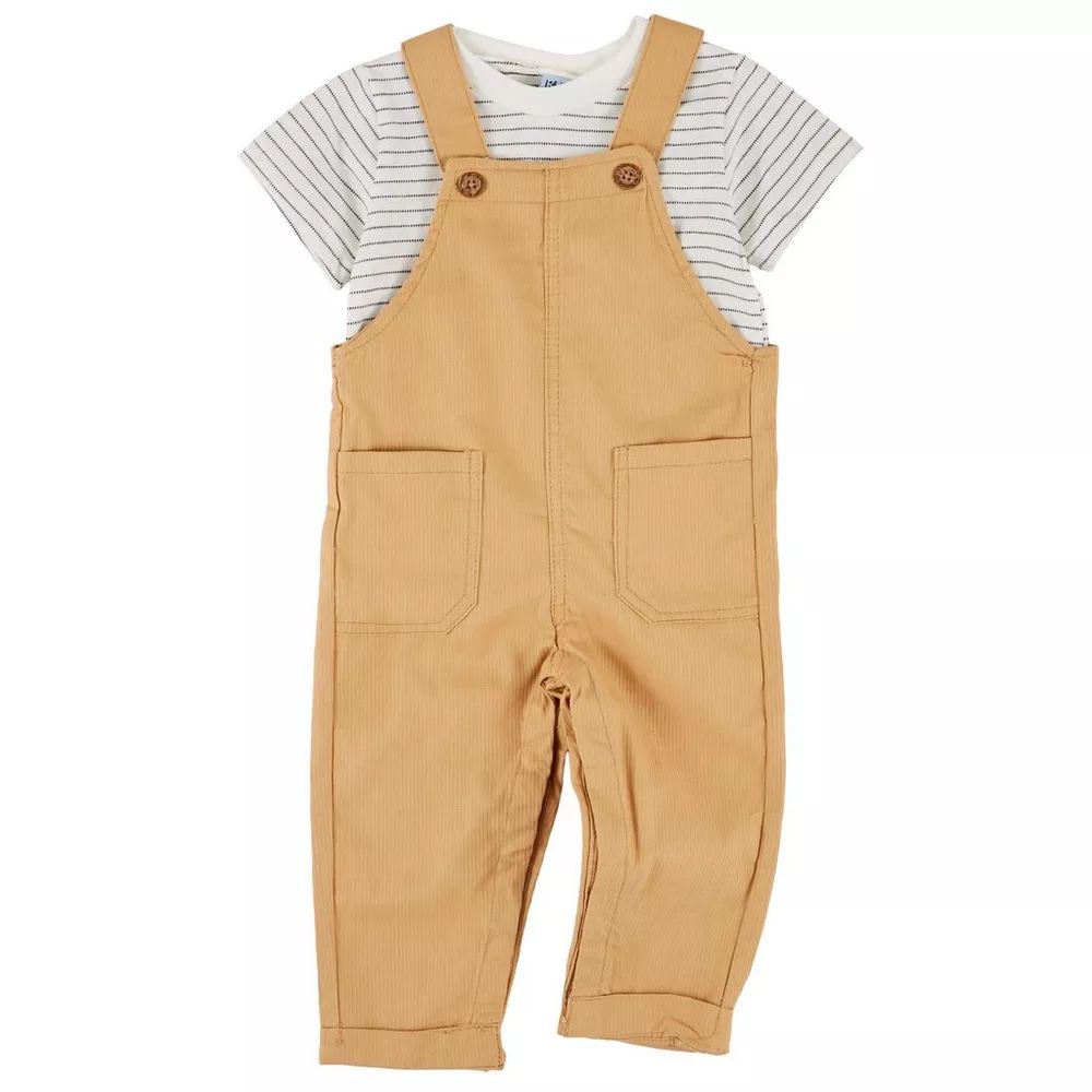 Baby Boys 2-pc. Striped Bodysuit Overall Set | Bealls
