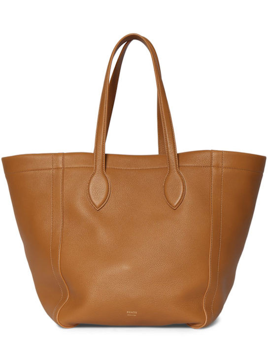 Medium Frazen leather tote bag | Luisaviaroma