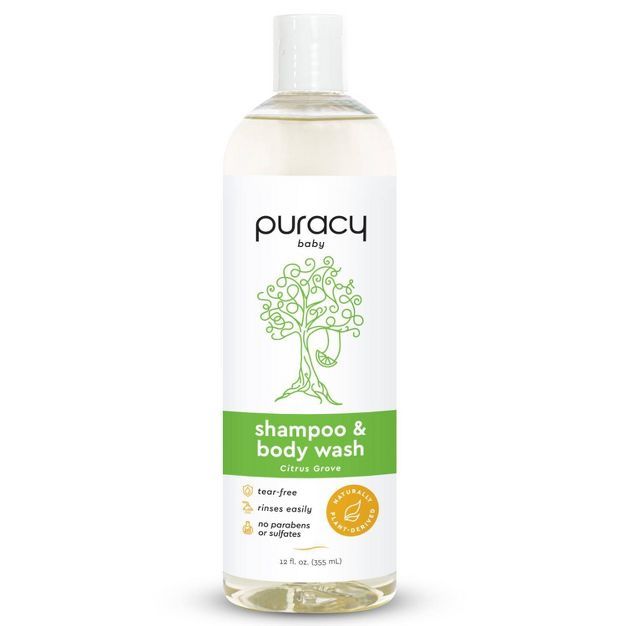 Puracy Natural Baby Shampoo & Body Wash Tear-free and Sulfate-free Citrus Grove Fragrance - 12 fl... | Target