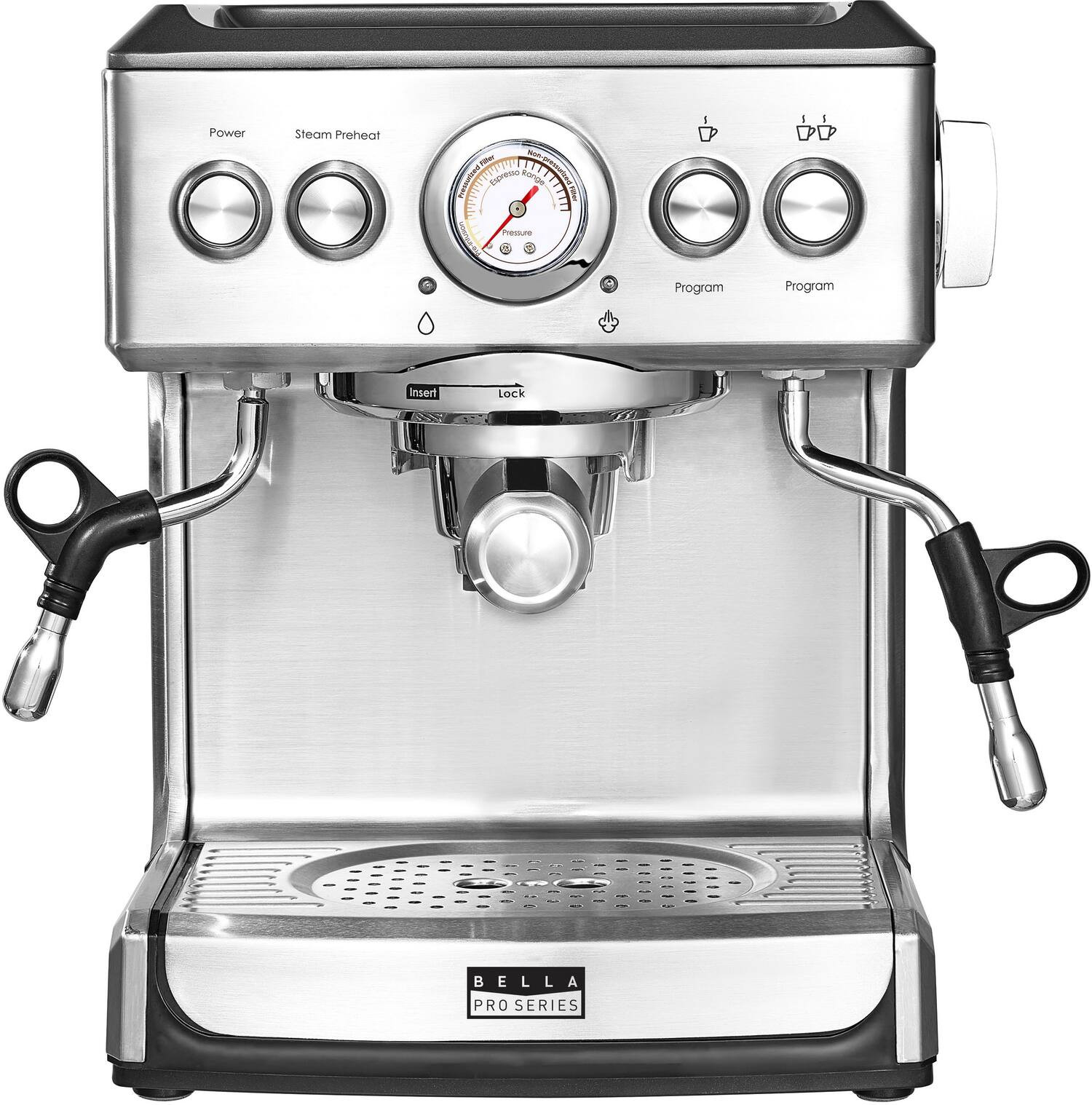 Bella Pro Series Espresso Machine with 19 bars of pressure Stainless Steel 90166 - Best Buy | Best Buy U.S.