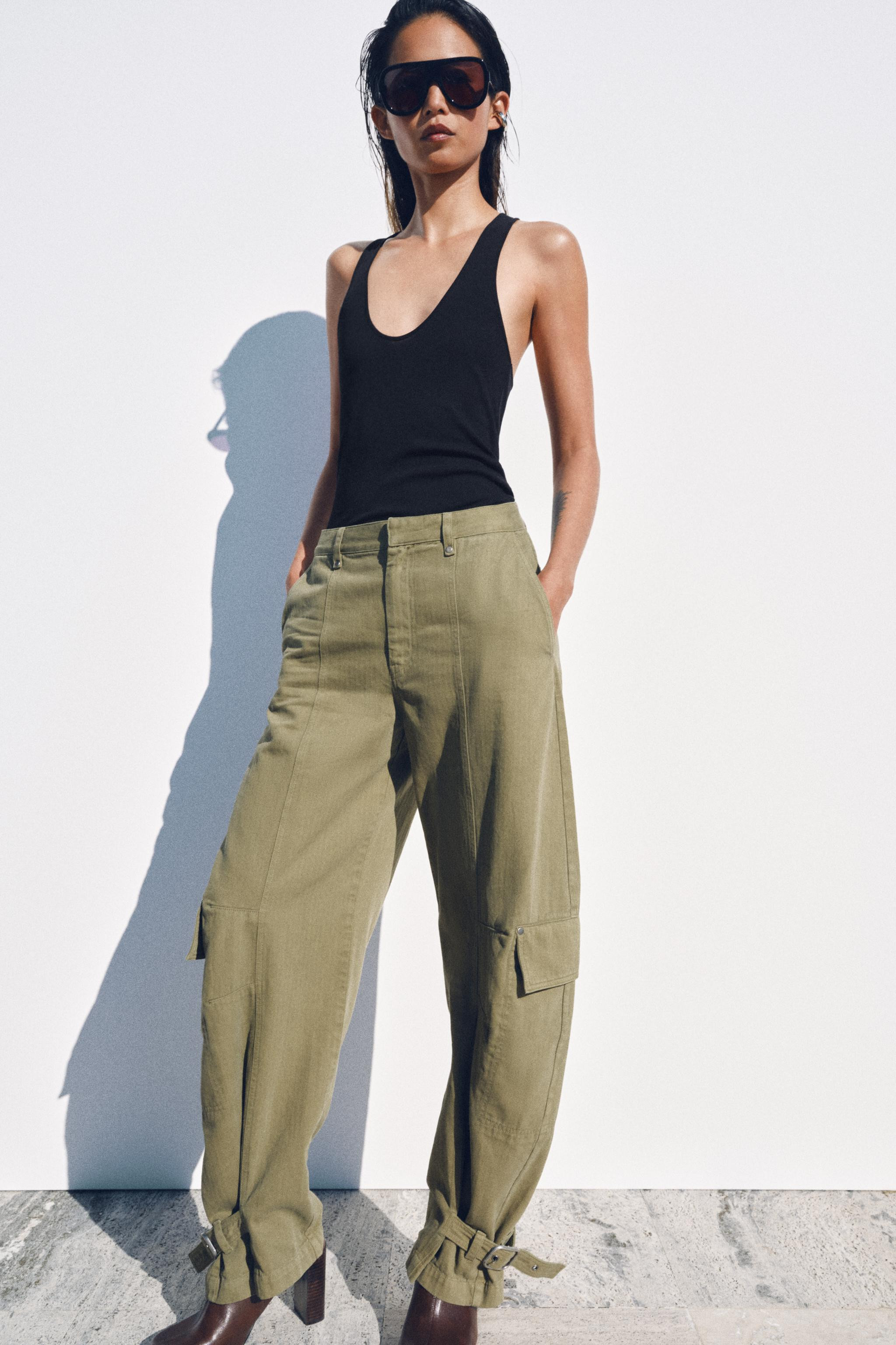 ZW COLLECTION BARREL CARGO PANTS | Zara US