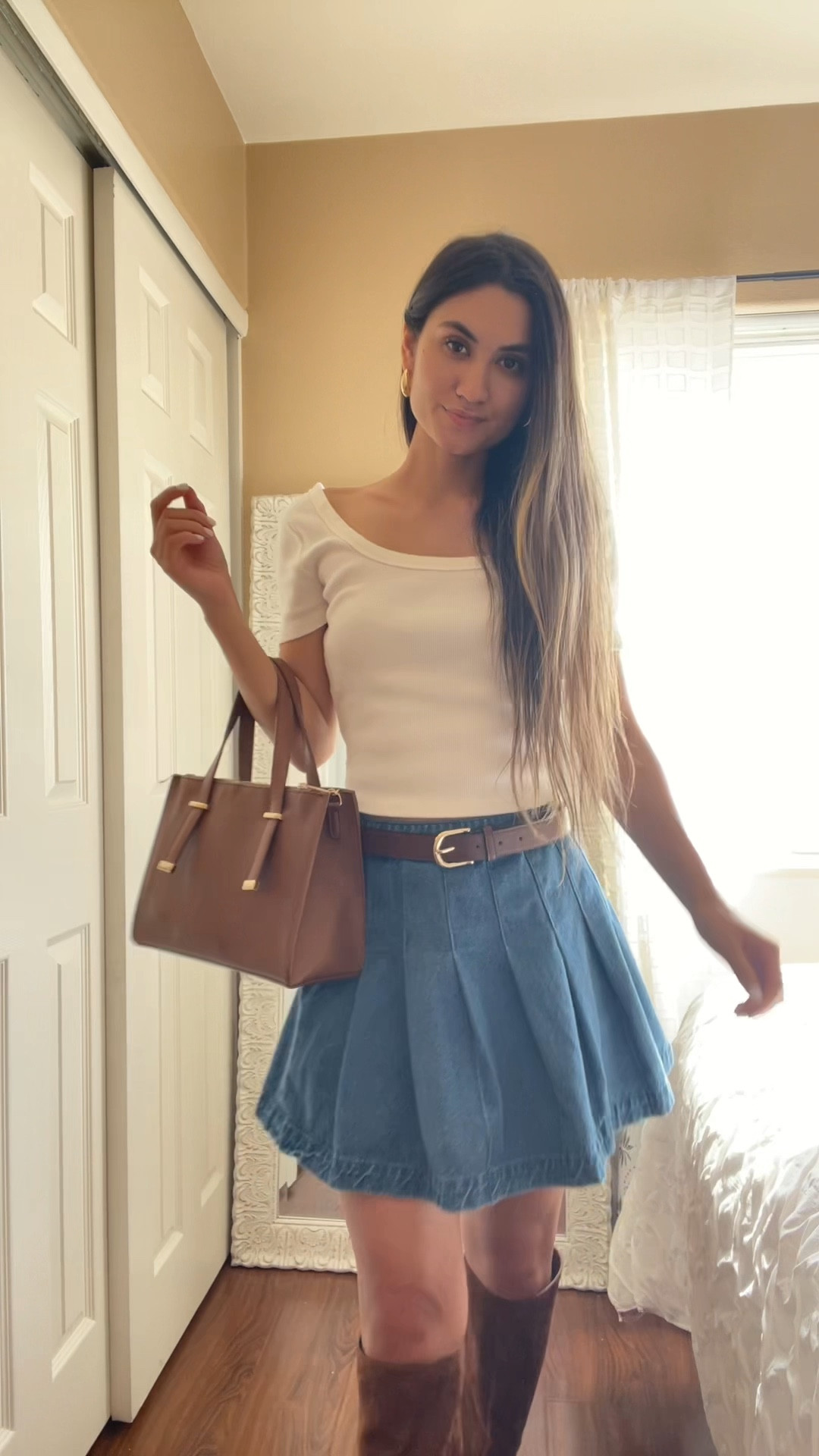 summer to fall transition outfit🍂
(linked exact & similar)



fall outfit, fall outfit inspo, fall outfit ideas, fall style, autumn fashion, autumn style, back to school, back to school inspo, chic style, casual chic style, knee high boots, denim skirt


#LTKStyleTip #LTKBacktoSchool #LTKSeasonal