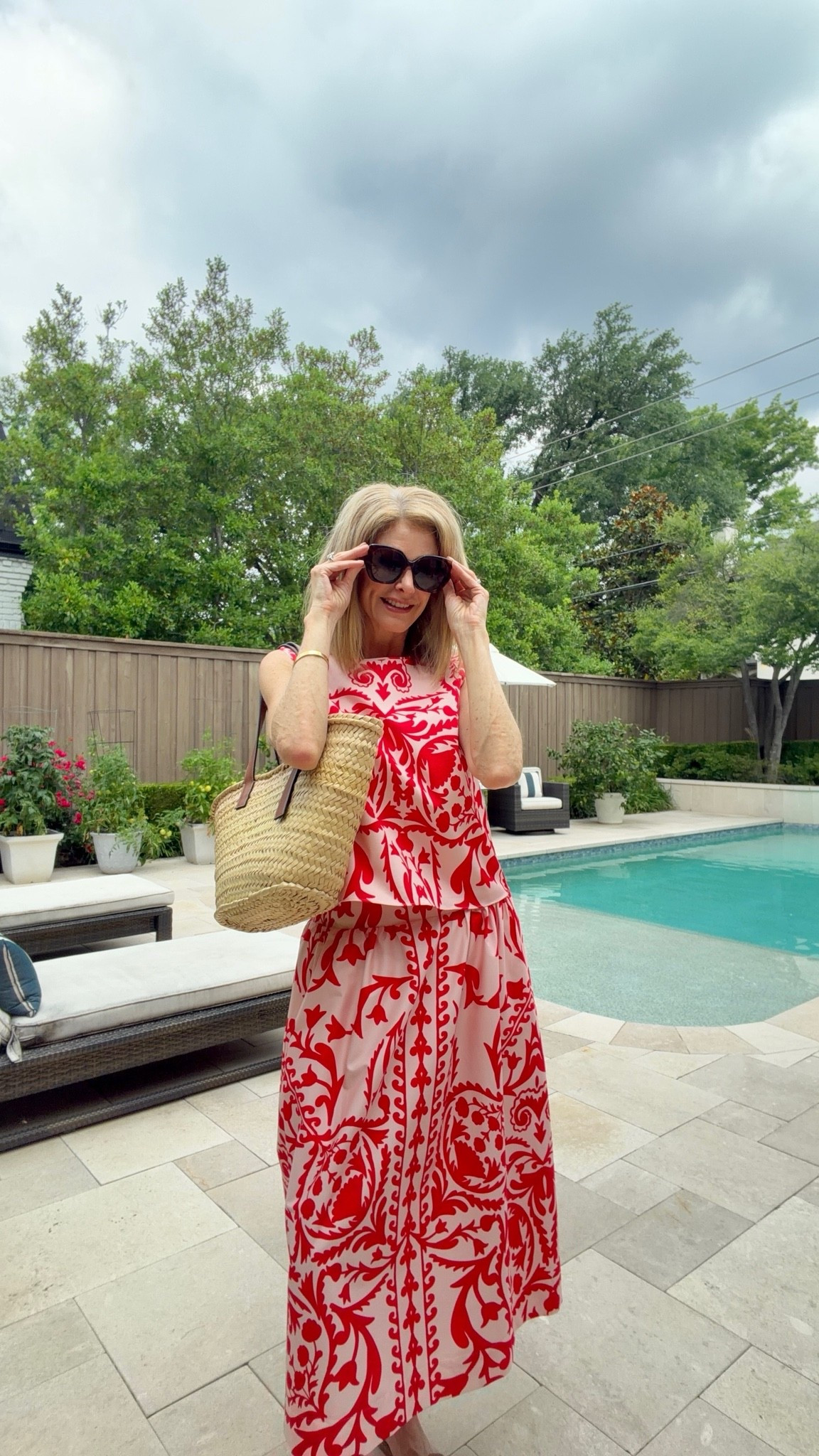 Love this printed set for summer! Size S

#LTKootd #LTKSeasonal #LTKOver40
