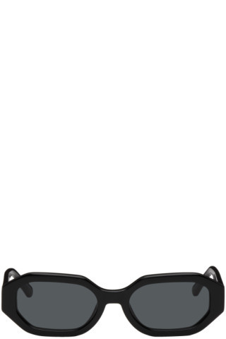Black Linda Farrow Edition Irene Sunglasses | SSENSE