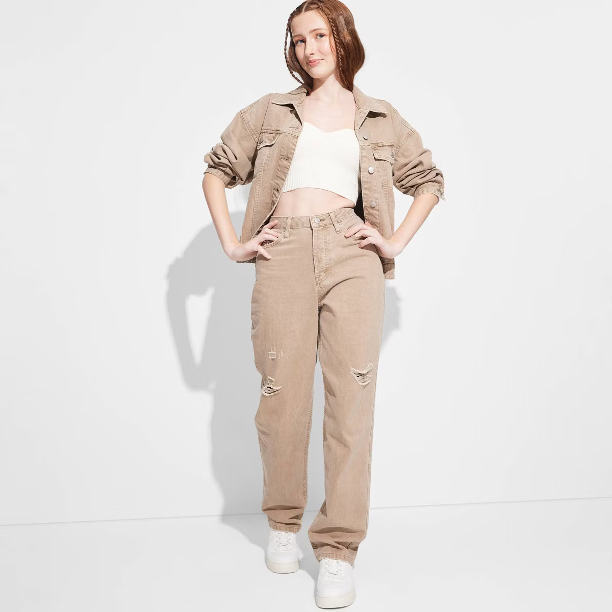 Women's High-Rise Foundational Straight Curvy Jeans - Wild Fable™ | Target