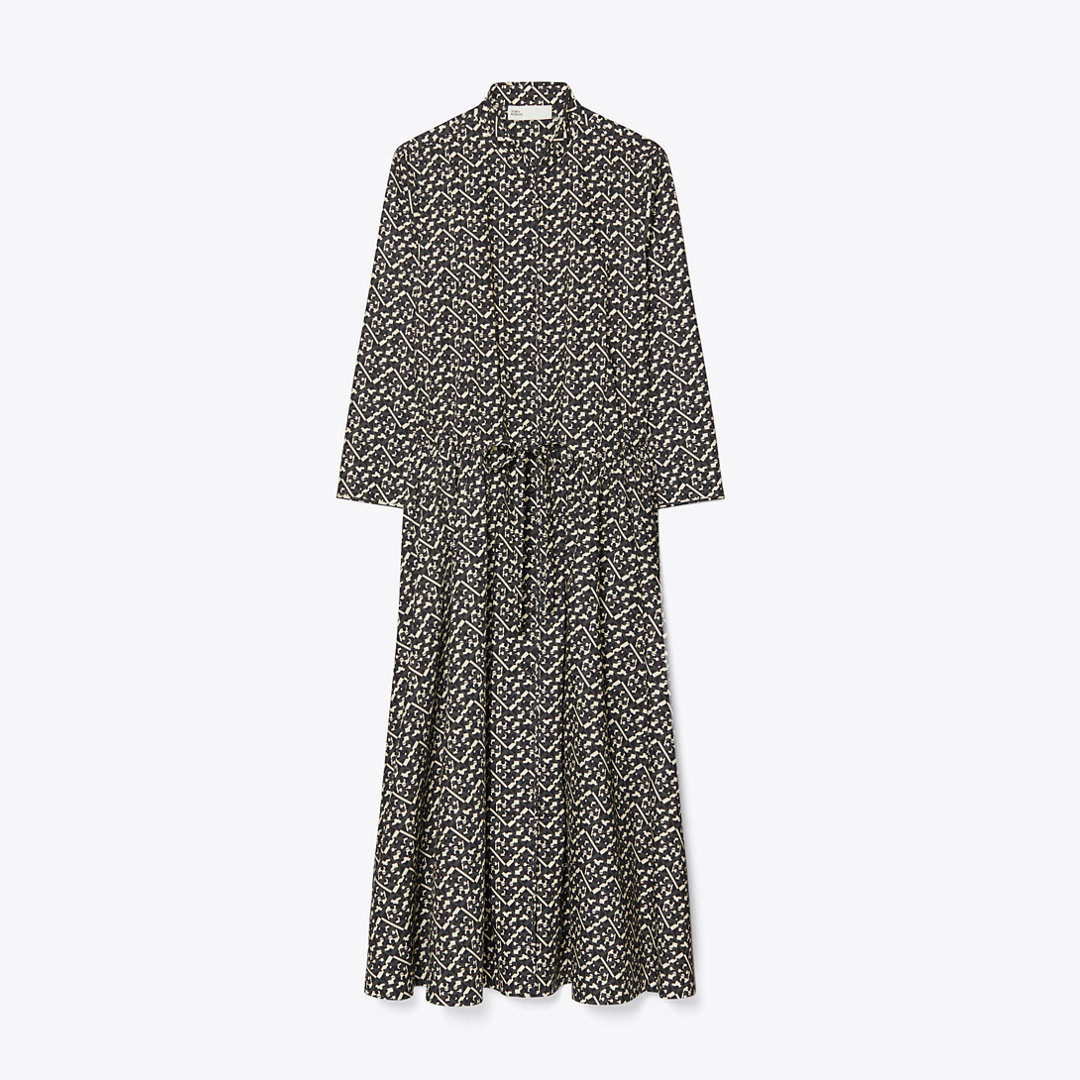 Tory Burch Long Printed Poplin Shirtdress | Tory Burch (US)