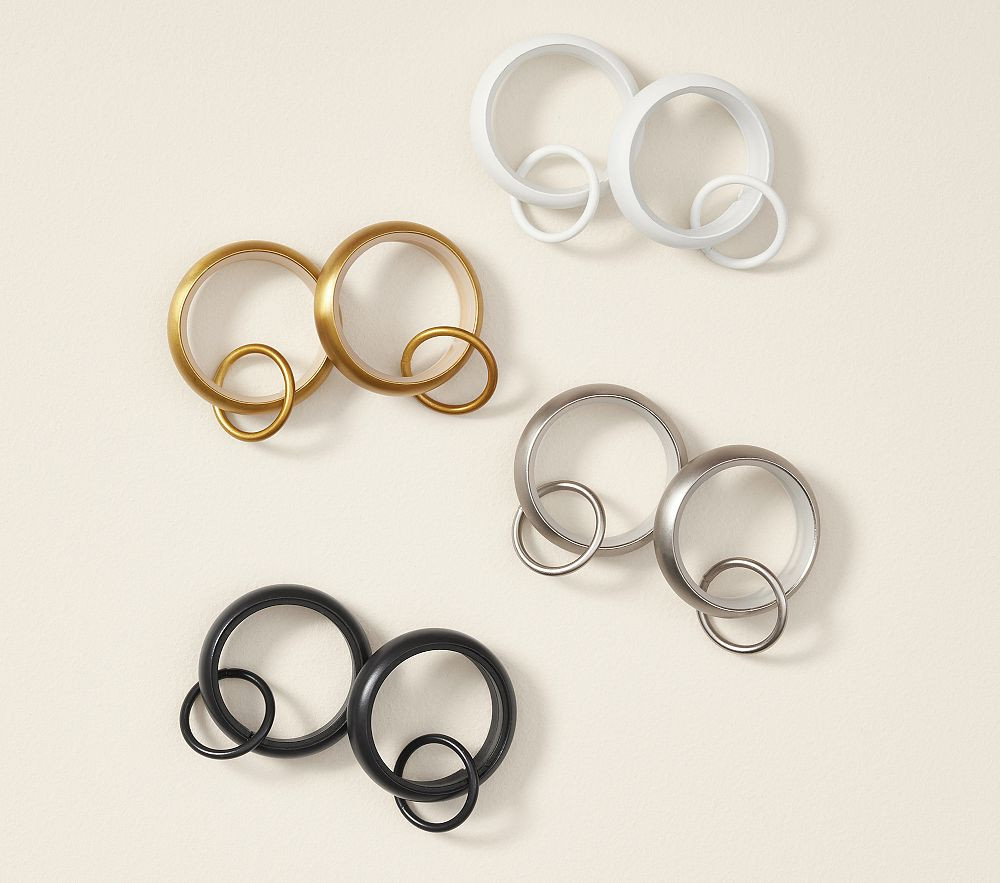 Quiet Glide Curtain Round Rings - Set of 10 | Pottery Barn Kids