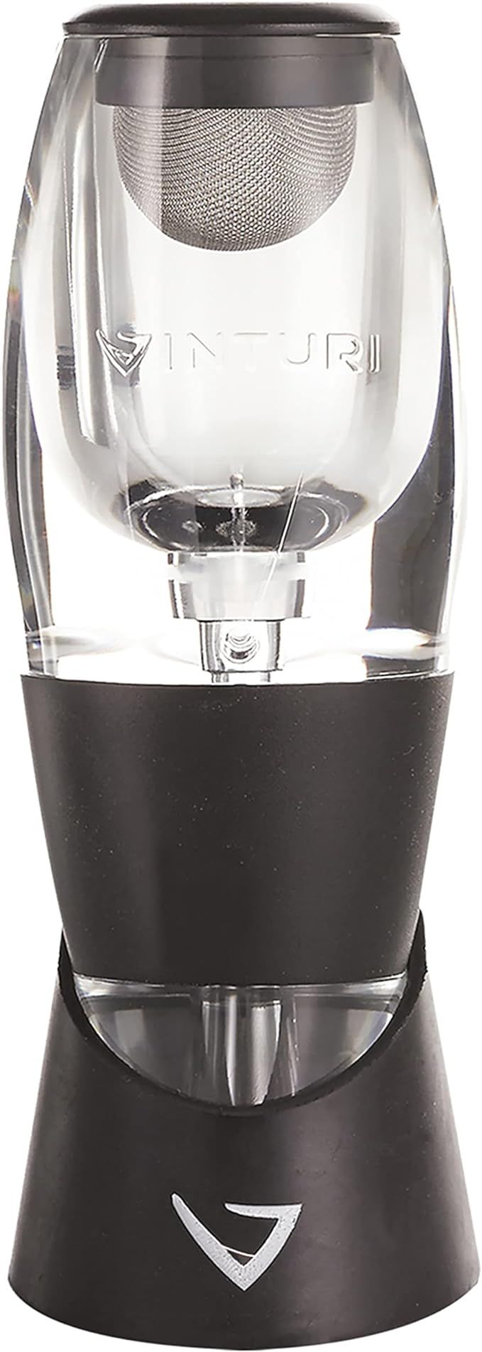 Vinturi Red Wine Aerator Includes Base Enhanced Flavors with Smoother Finish, Black | Amazon (US)