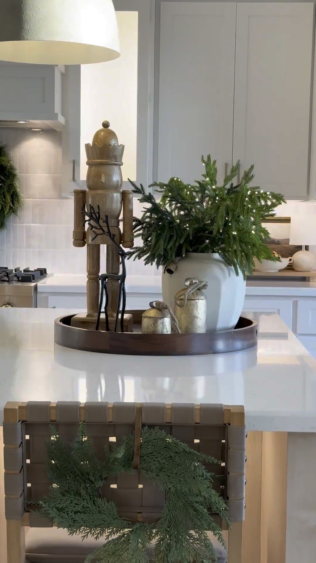 Centerpiece idea for the Holidays 🤎 Style it on your counters, dining, coffee table, or bathroom vanity! 

Shop below! 🫶🏽🎄#LTKVideo#LTKHoliday

#LTKStyleTip #LTKHome