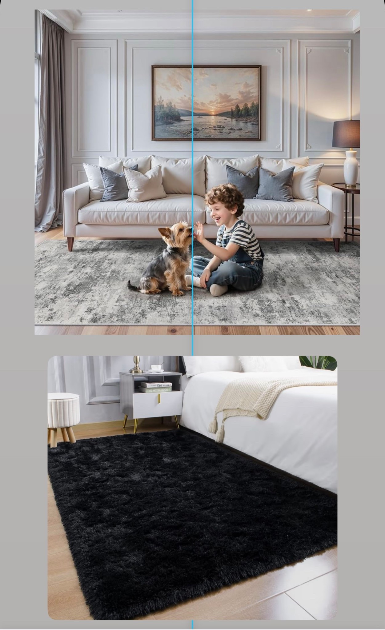 Rugs for Keller’s dorm room. We decided on these two rugs. The top one is long and it’s 4 x 10‘. So it will cover most of the walking space in the room. But we wanted something a a little more comfortable for between the beds, so we ordered this black one. We will layer the rugs in his room. 
#dormrooms #collegelife #rugs

#LTKmomlife #LTKHome