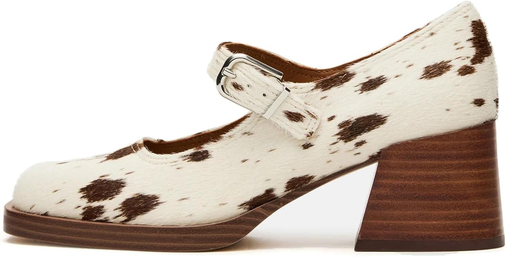 Mary Janes Heels for Women Retro Square Toe Platform Low Heel Chunky Loafer Pumps Vintage Dress P... | Amazon (US)