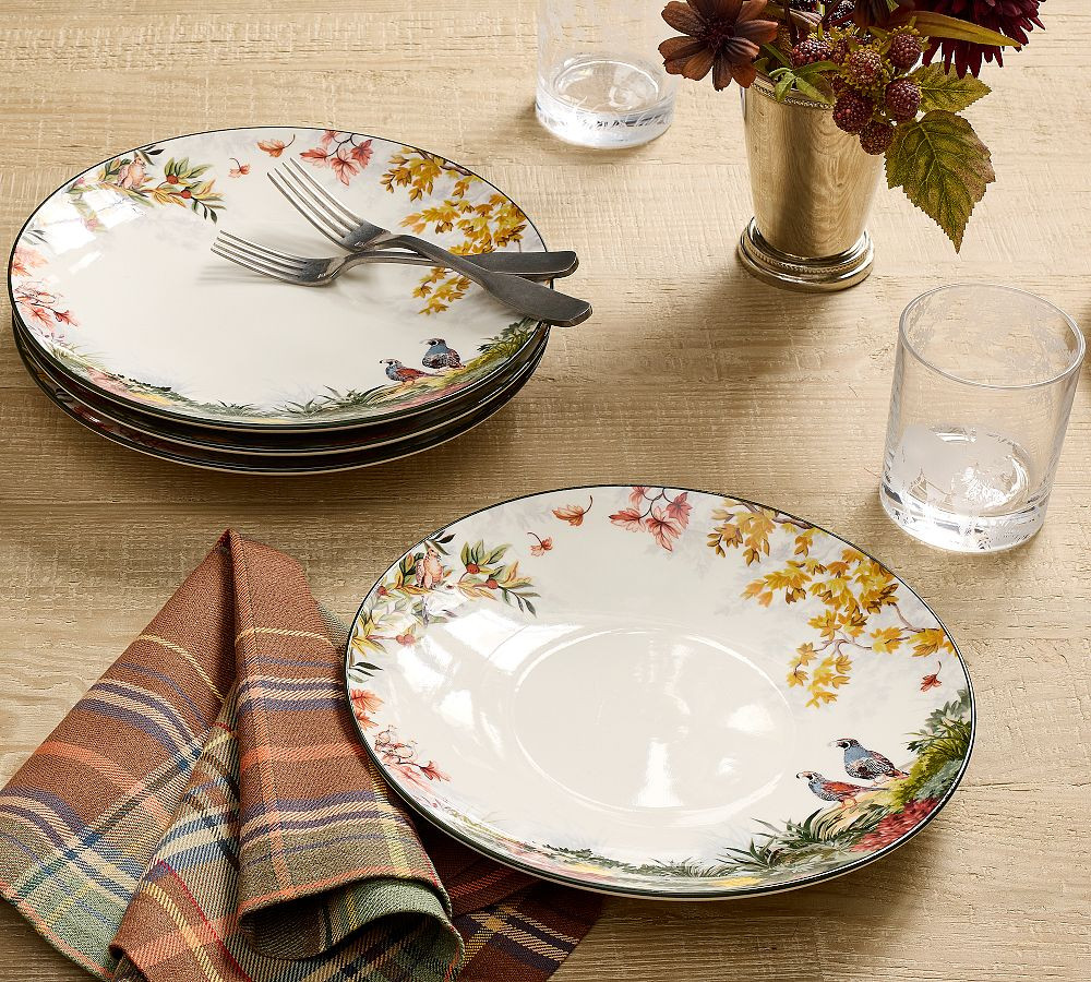 Fantastical Forest Stoneware Dinner Plates - Set of 4 | Pottery Barn (US)