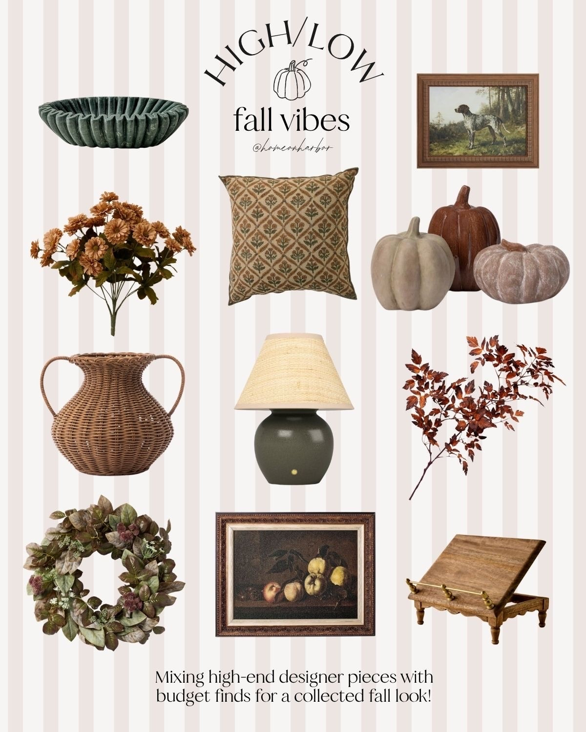 Fall home style: mixing a few high-end pieces in with some gorgeous budget finds makes for a collected, designer look.

#LTKHome #LTKSeasonal