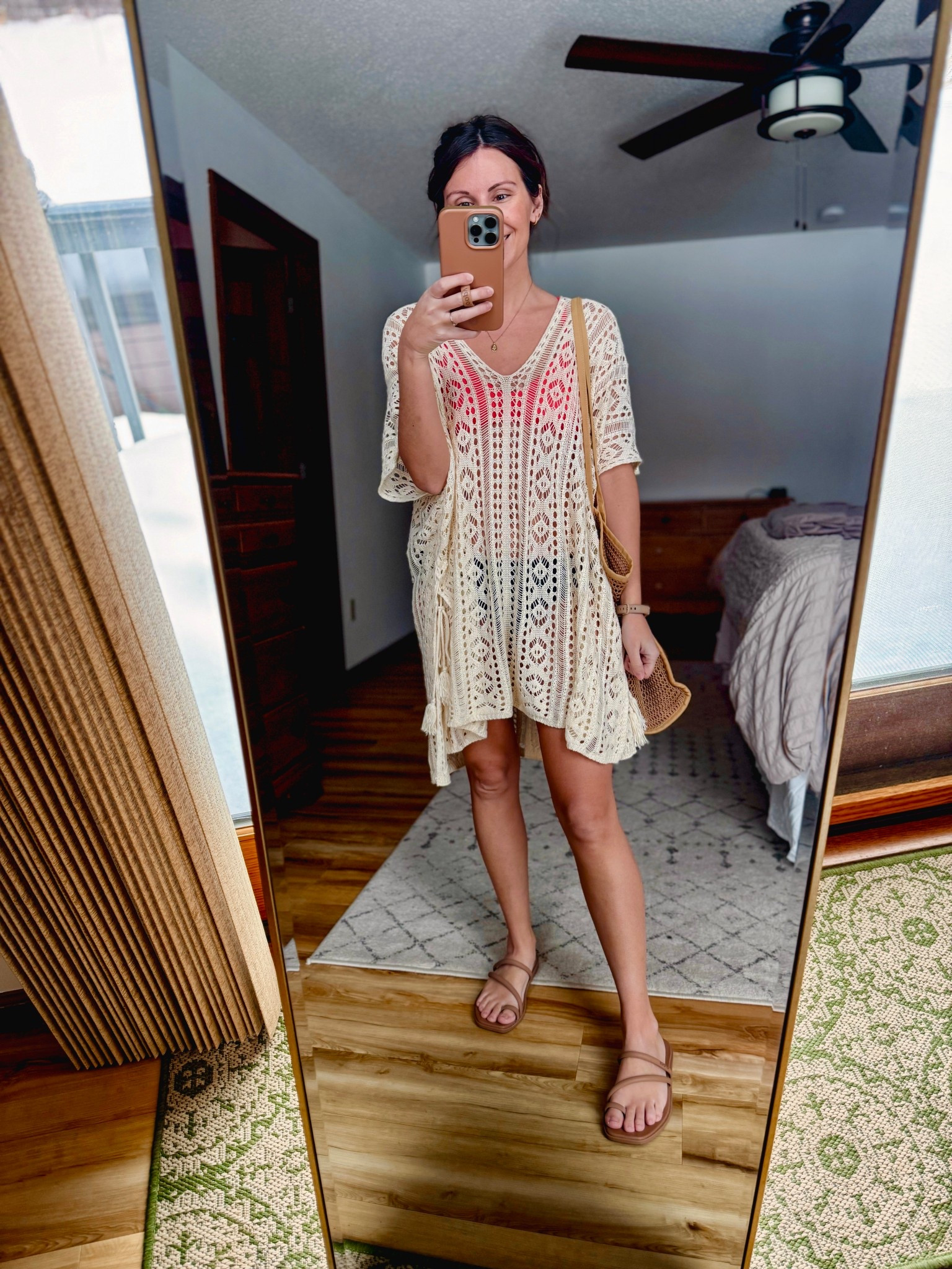 Xs in my swim top (almost sold out so linked similar too!) and xs in my bottoms too! True size 6 in my sandals. 

#LTKgrwm #LTKSwim #LTKootd