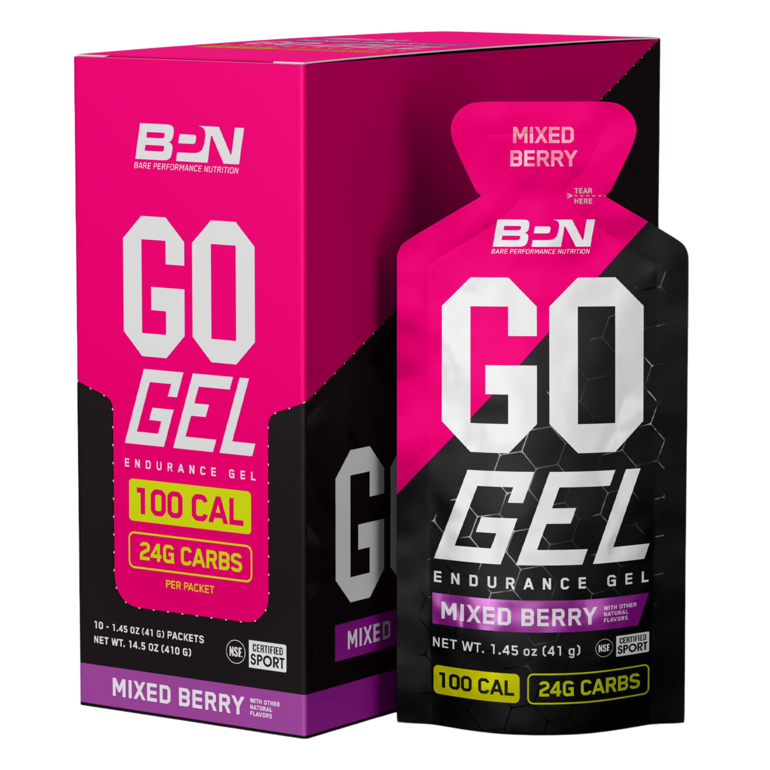 BARE PERFORMANCE NUTRITION, BPN Go Gel Endurance Gel, 24g of Carbohydrates & 100 Calories per Gel... | Amazon (US)