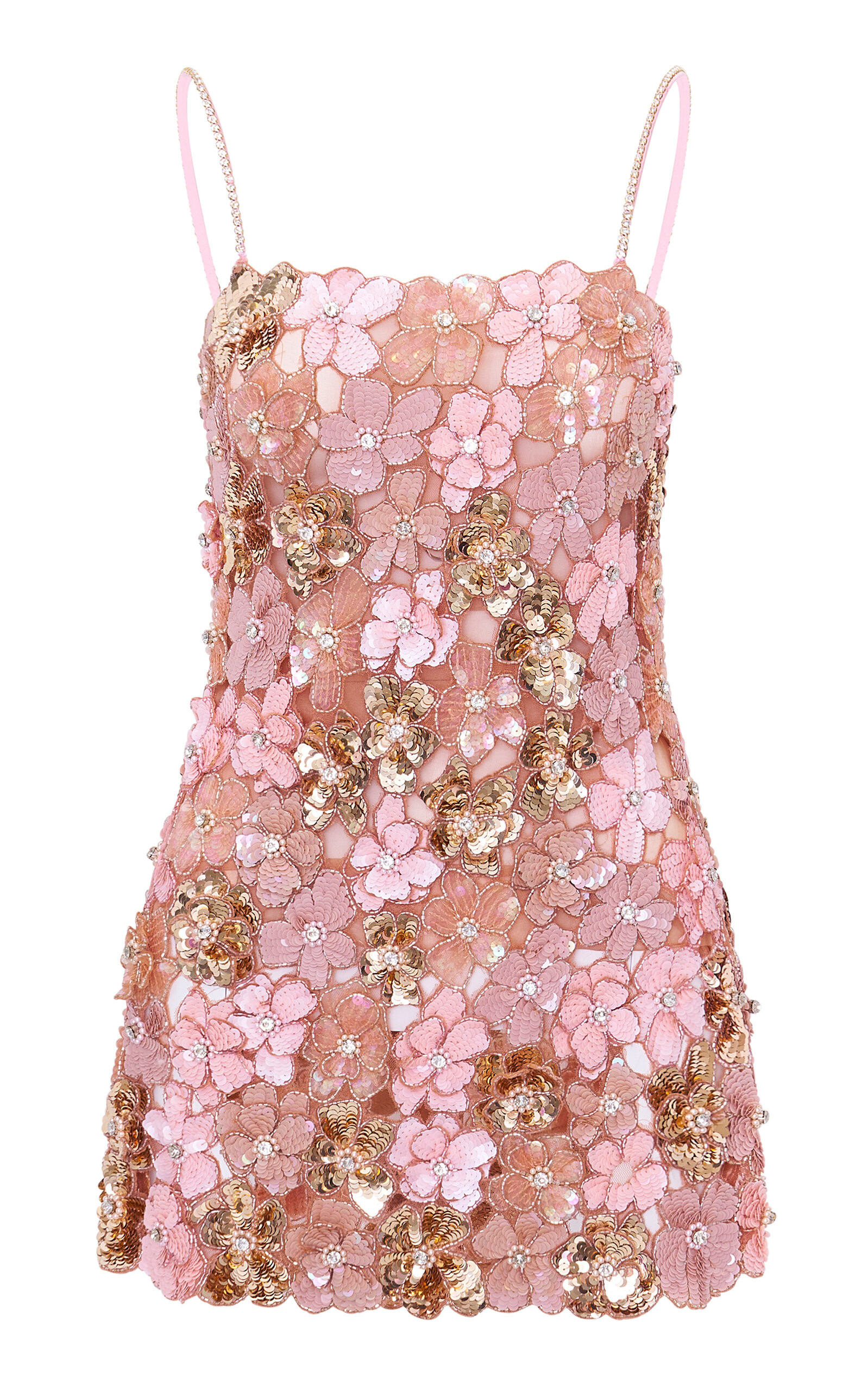 LoveShackFancy Aleria Floral-Embellished Tulle Mini Dress - Moda Operandi | Moda Operandi (Global)
