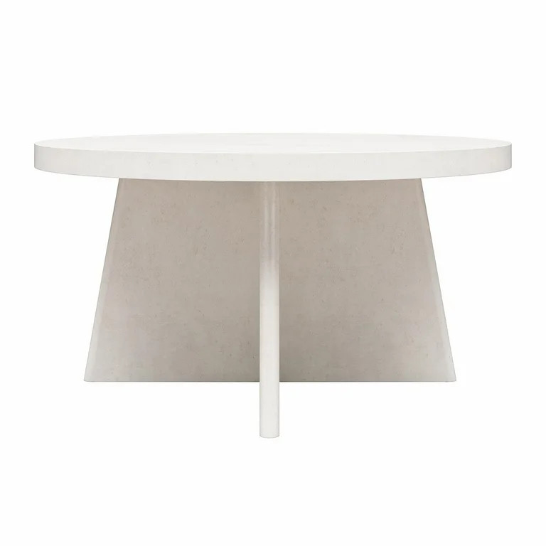 Queer Eye Liam Round Coffee Table, Plaster - Walmart.com | Walmart (US)