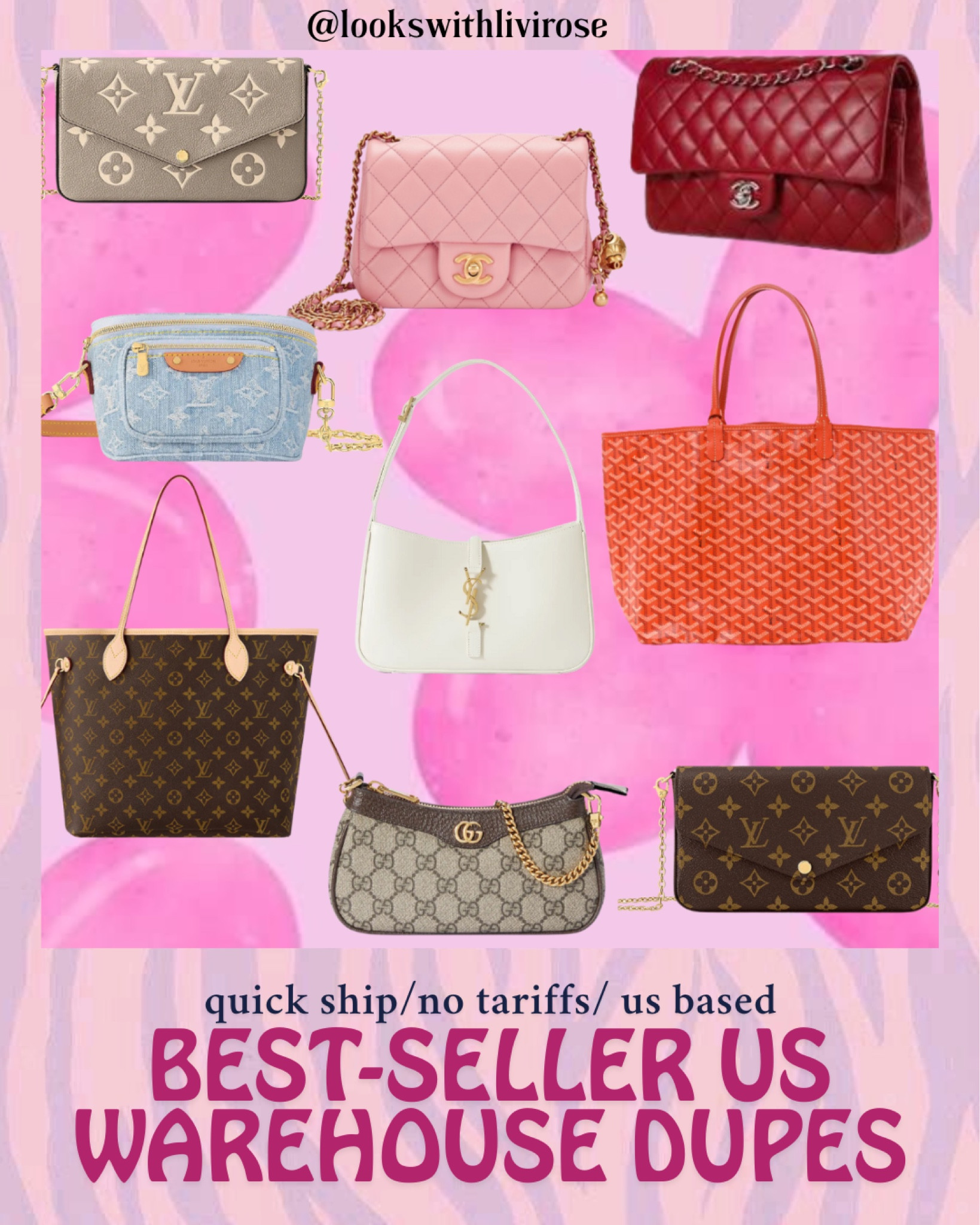 Tariffs have not kicked in for DH - yet - but just in case, here are some of my Us based top sellers ! I will continue to link as normal but will indicate any US ones from now on - comment if you have specific requests!

#LTKitbag #LTKfindsunder50 #LTKfindsunder100