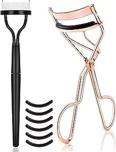 TPPICK Eyelash Curler Kit Metal Lash Curlers with Mascara Applicator Eyelashes Separator Comb & 6... | Amazon (US)