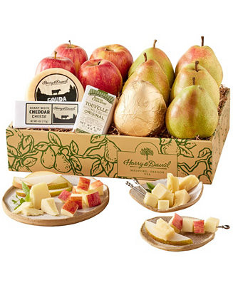Holiday Deluxe Pears, Apples, and Cheese Gift, 13-Pc. | Macy's