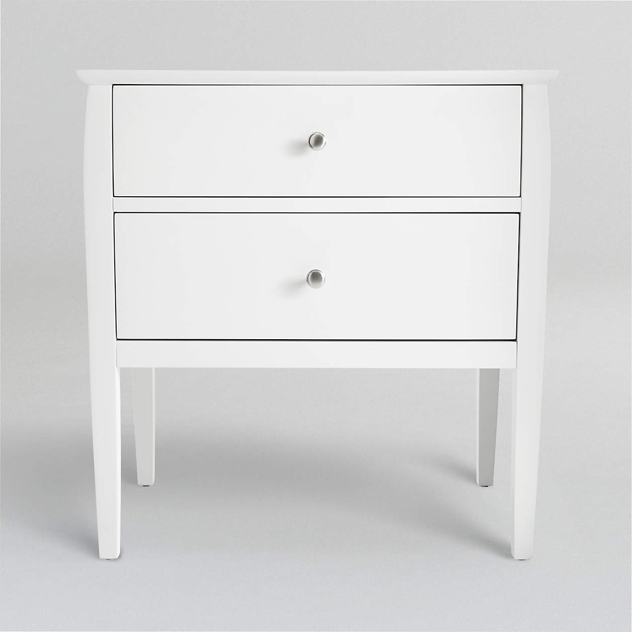Mason 26" White Nightstand + Reviews | Crate & Barrel | Crate & Barrel
