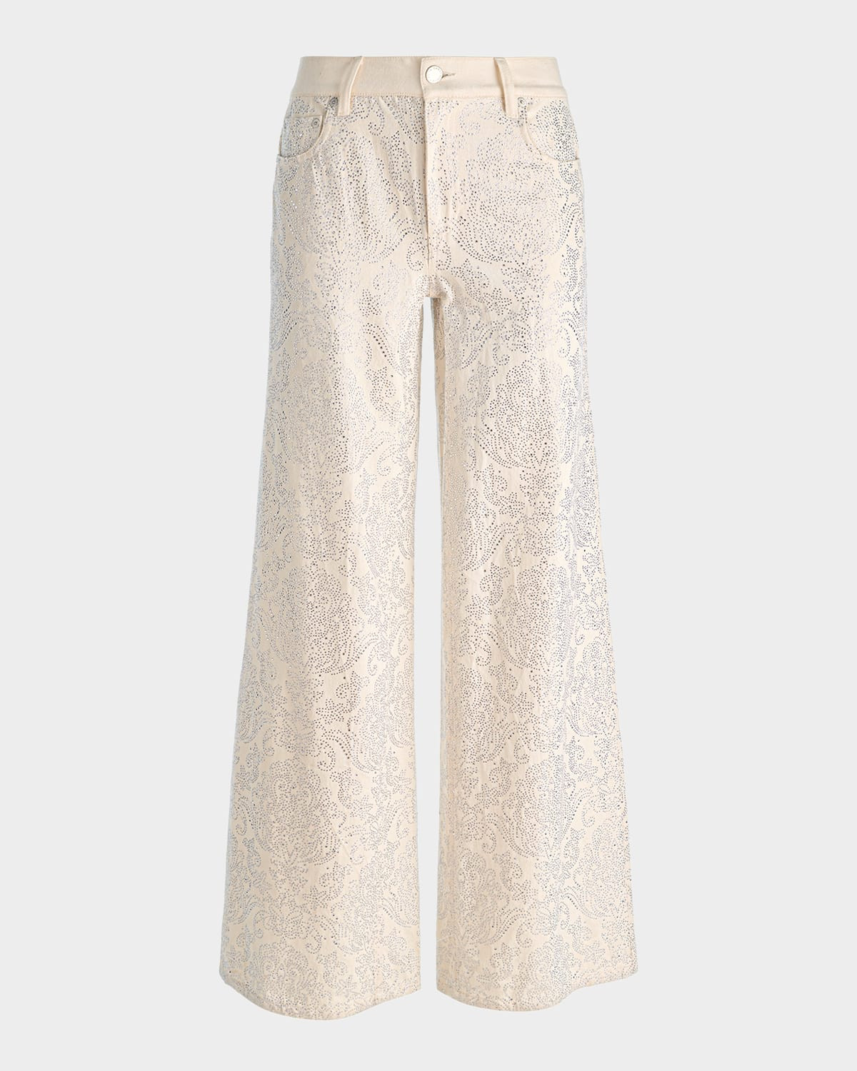 Amazing Embellished Wide-Leg Jeans | Neiman Marcus