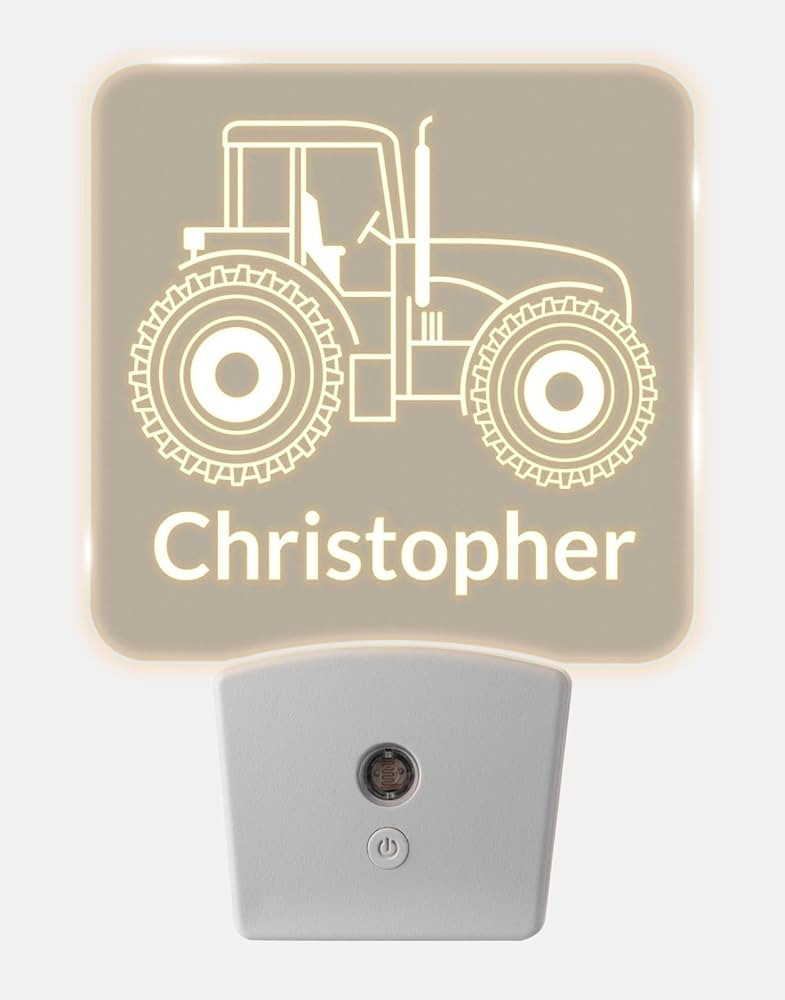 Personalized Night Lights Plug into Wall for Kids Bedroom with Auto On/Off Sensor Soft White LED ... | Amazon (US)