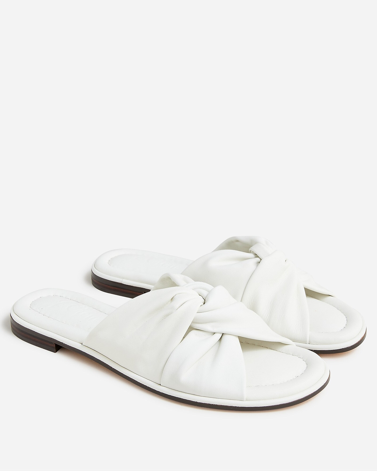 Menorca padded twist-knot sandals in leather | J. Crew US