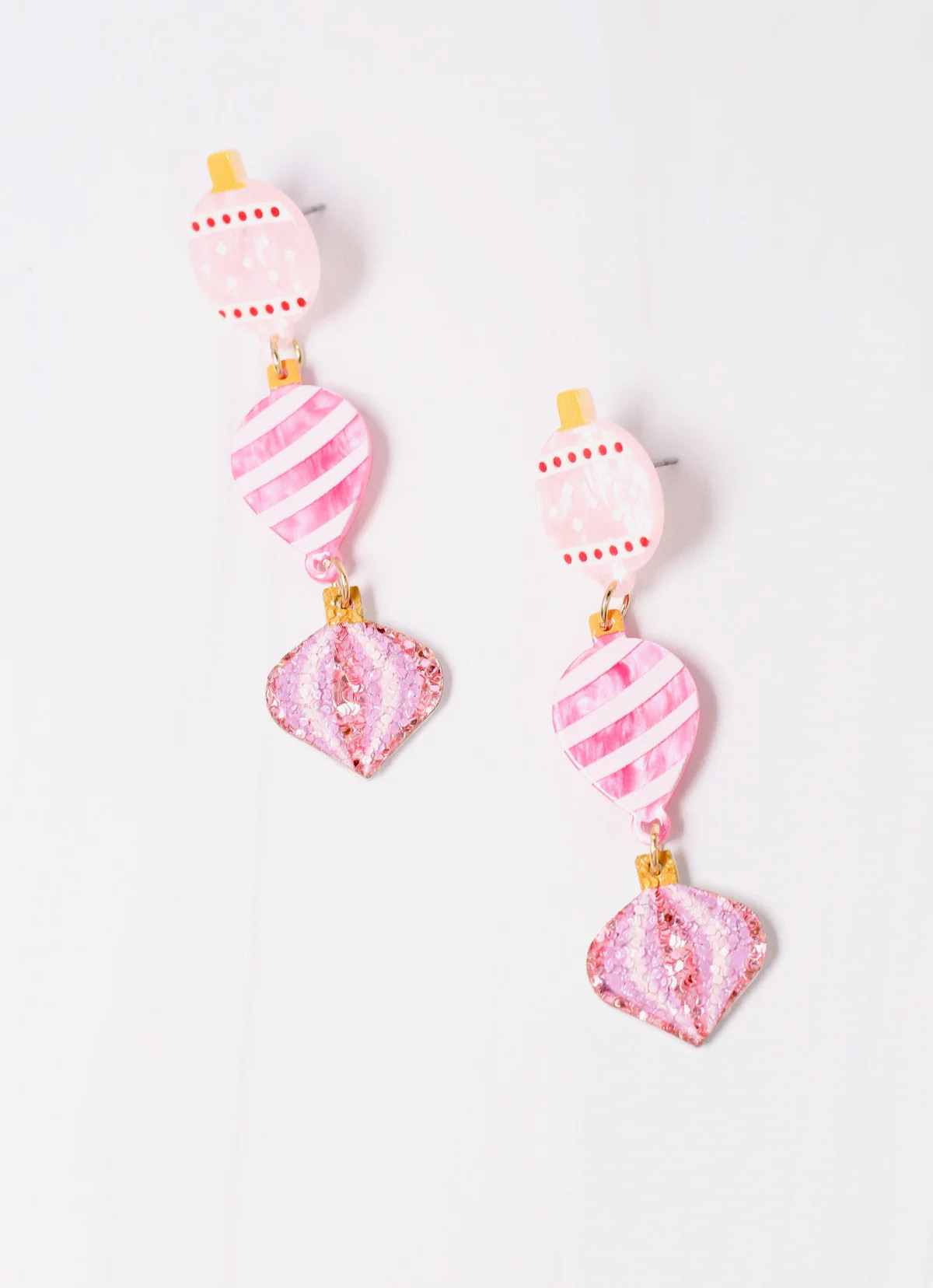 Winter Ornament Earring PINK | Caroline Hill