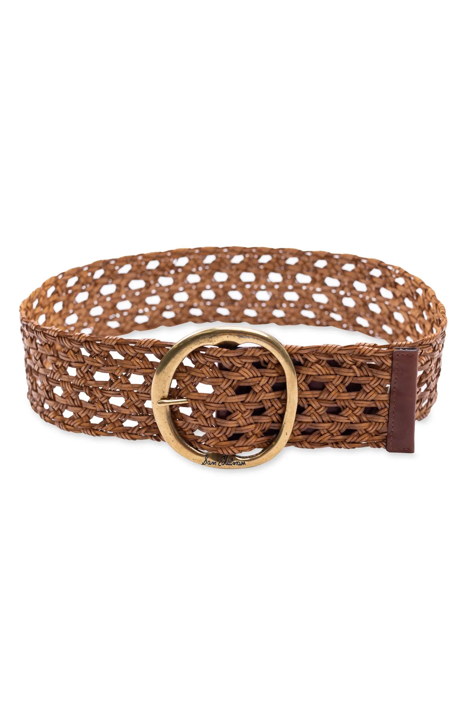 Sam Edelman Woven Leather Belt | Nordstrom | Nordstrom