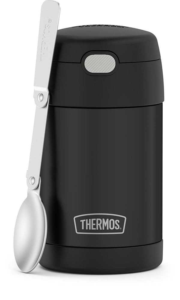 THERMOS FUNTAINER Insulated Food Jar, 16 Ounce, Kid Friendly Food Jar with Foldable Spoon, Matte ... | Amazon (US)