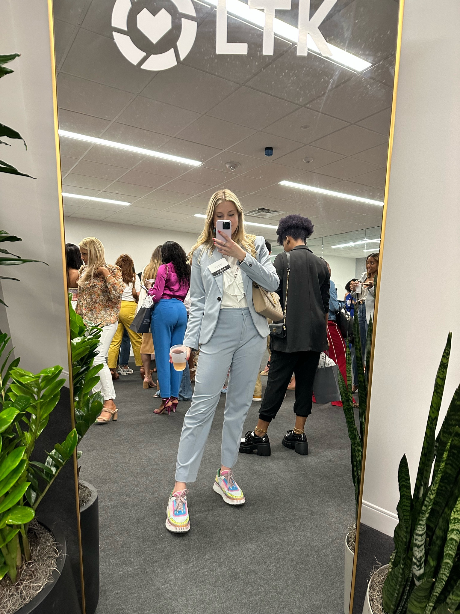 My outfit from Creator Day at LTK Headquarters! It was such a blast and loved getting to meet so many sweet new faces! My suit set is from Zara and unfortunately unable to link here. Sorry!!! I can message you on insta if you would like! I linked my comfy sneakers that come in a bunch of fun colors (fit tts) and my favorite YSL handbag!

#LTKstyletip