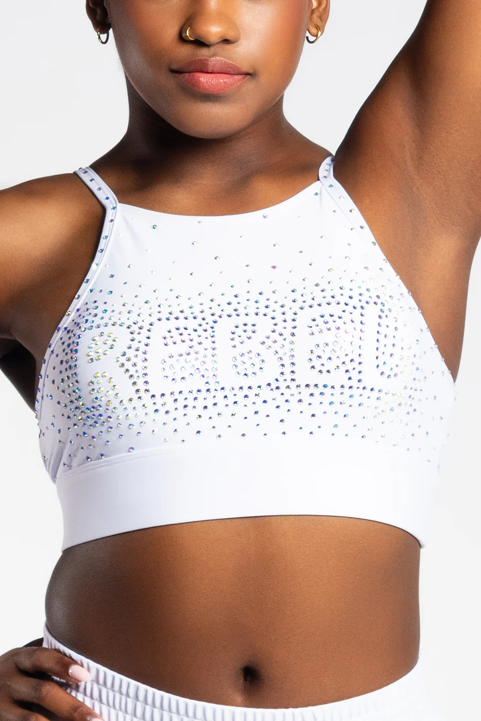 Gilmore Sports Bra in White | Rebel Athletic