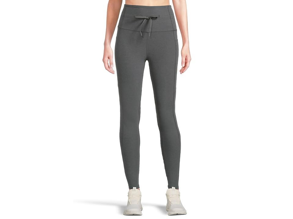 Beyond Yoga Spacedye Go Pocket Midi Legging Women's Clothing True Gray Heather : LG (US Women's 10-12), Elastane/Polyester | Zappos