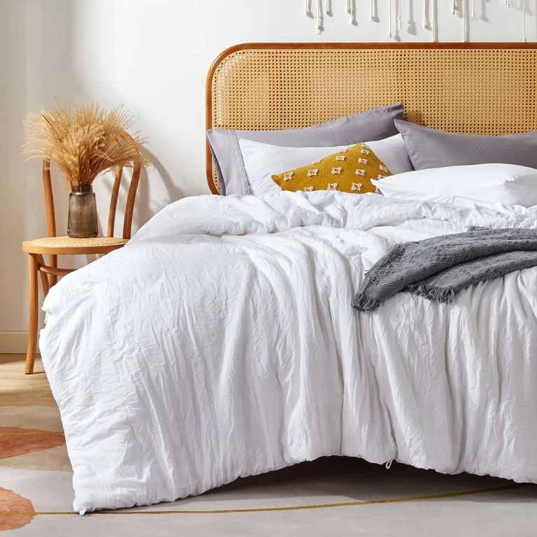Sonive Washed Comforter Sets Full 3 Piece, Soft and Cozy, Fluffy Microfiber Fill, Washed Textured... | Walmart (US)