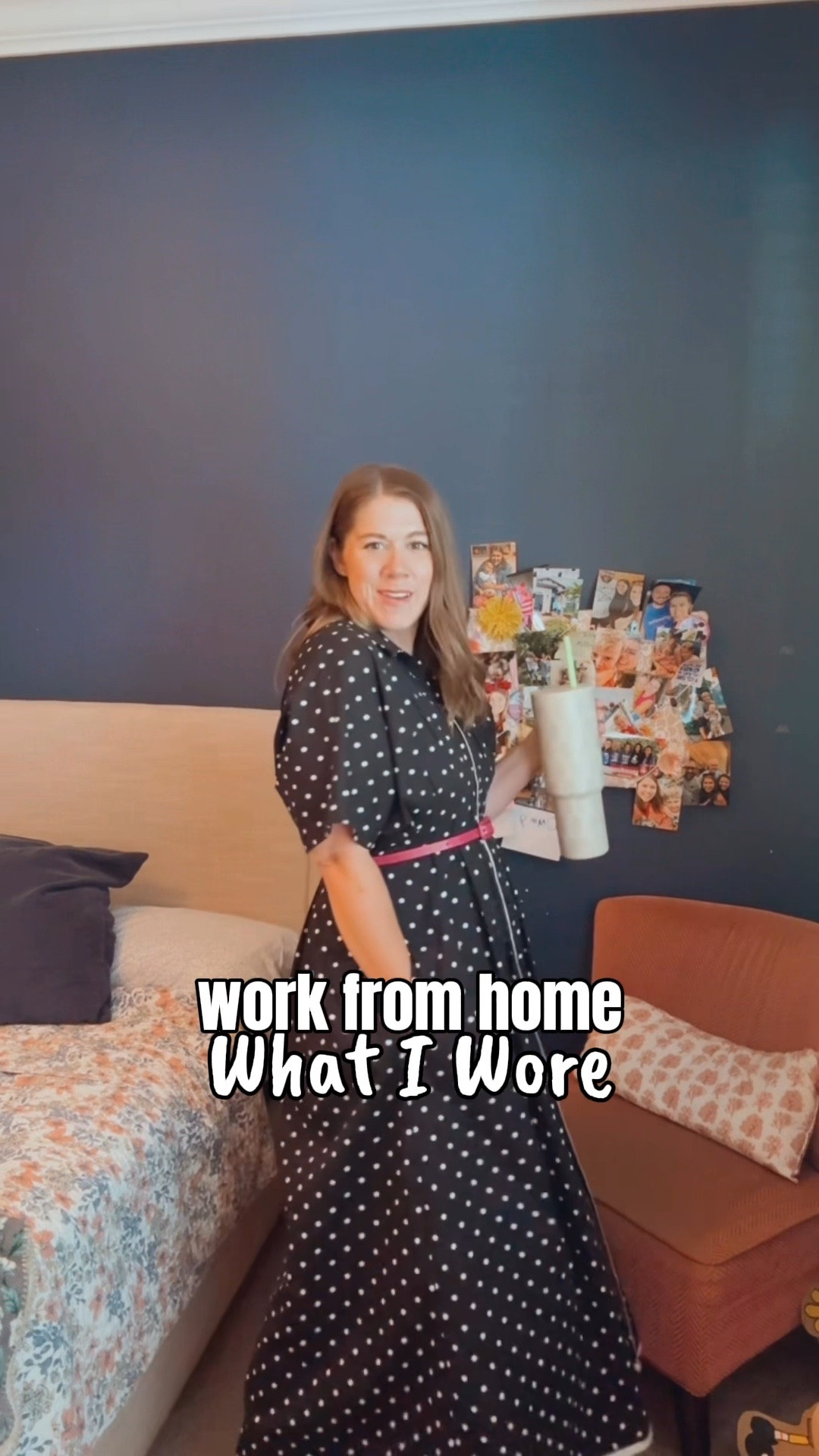 What I wore to work from home as a mom of two in marketing with lots of zoom meetings 🩷🖤 

Polka dot dress is from Anthro in my @nuuly box!

#LTKmomlife #LTKdayinmylife #LTKootd
