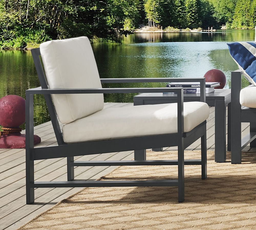 Indio Metal Outdoor Lounge Chair | Pottery Barn (US)