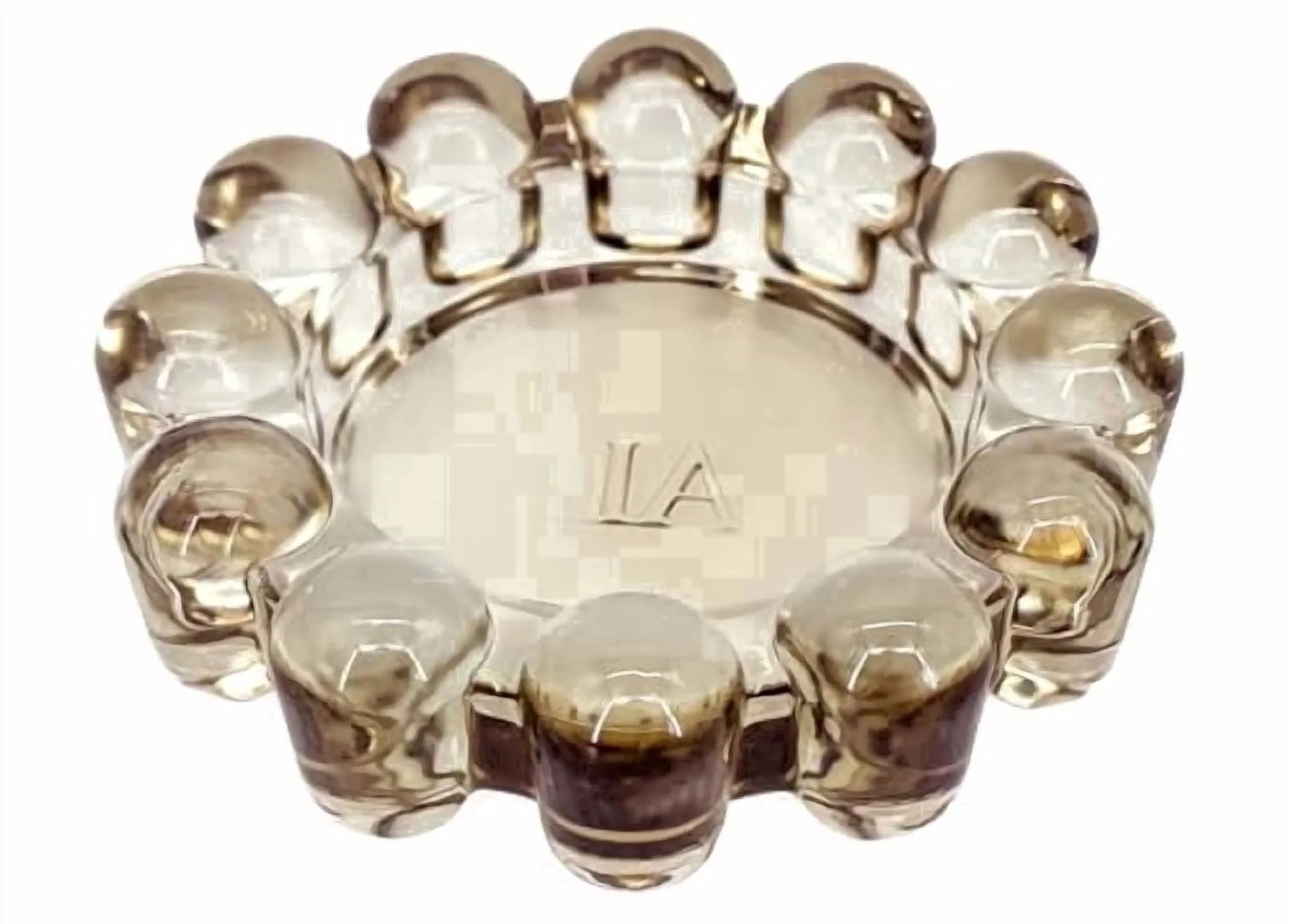 Alice Lane Original Bubble Candle Dish – Chic Smoky Glass Candle Dish for Home Decor – Decorative Modern Candle Holder for Small Candles & Diffusers | Walmart (US)