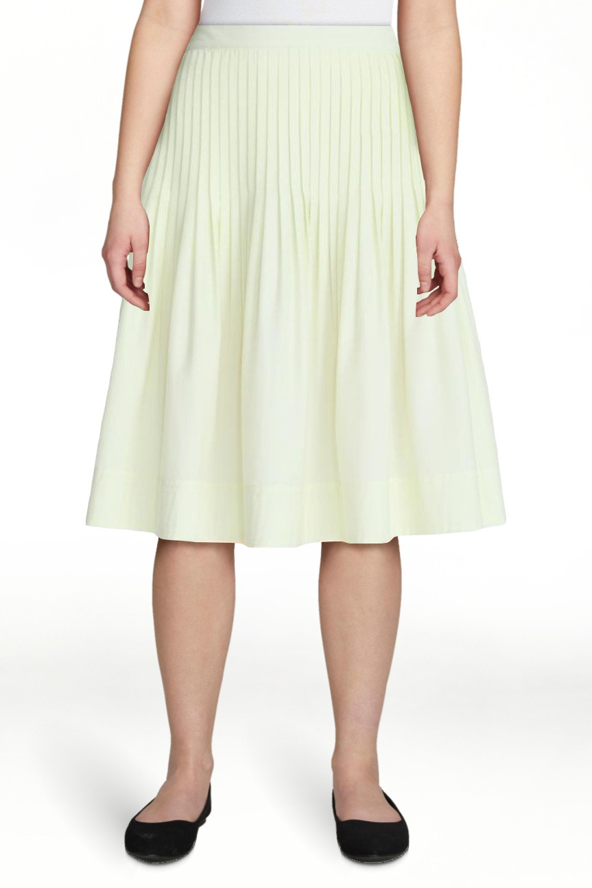 Free Assembly Women's Pintuck Knee Length Skirt, Sizes XS-XXL | Walmart (US)