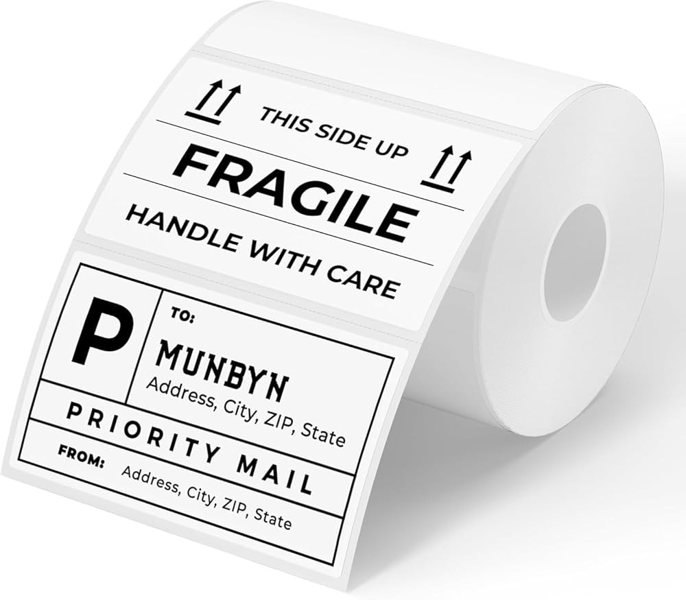 MUNBYN 3x2 Inch White Thermal Labels, Thermal Sticker Labels for Price, Barcode, Mailing, Name, 5... | Amazon (US)