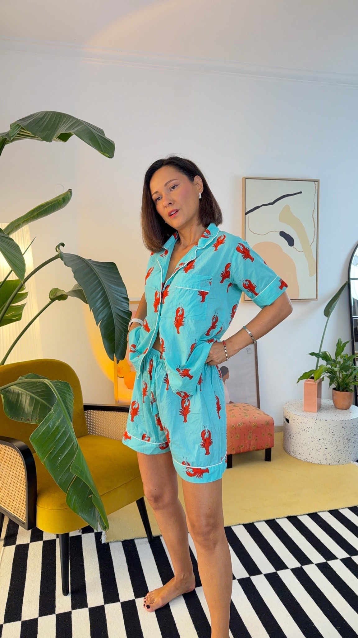 Funny enough, my favorite bold prints in natural fabrics almost always come from small Etsy shops. This one’s from an Indian seller 💙 SIZE UP if you prefer more loose fit!

#LTKOver40
