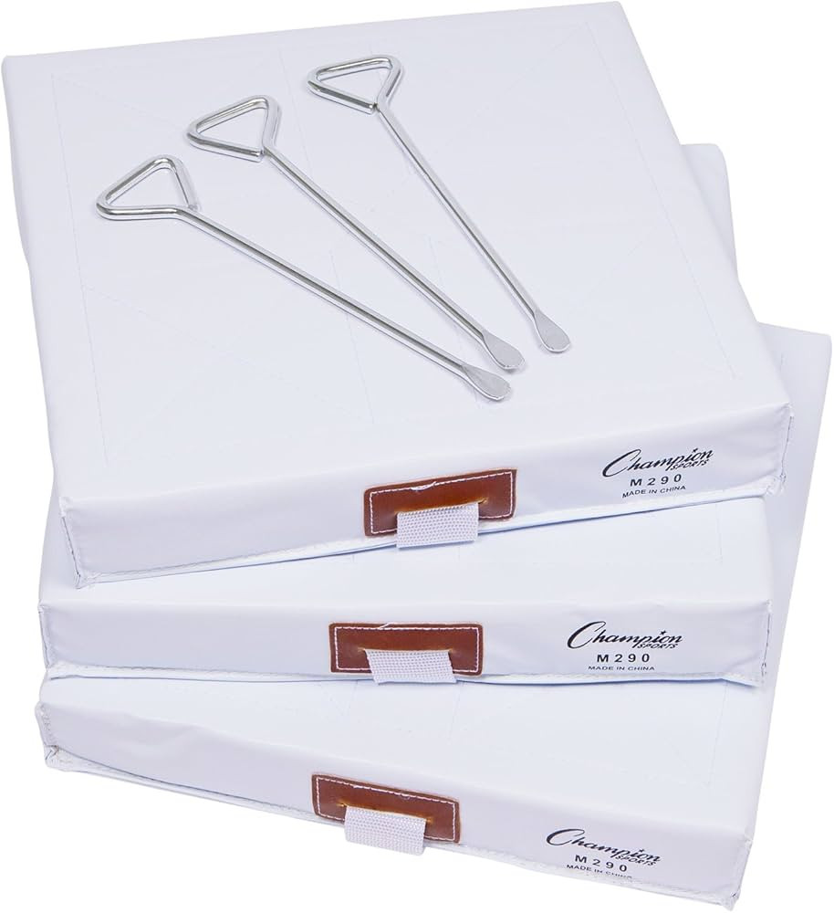 Champion Sports Foam Filled Nylon Cover Baseball Base Set | Amazon (US)