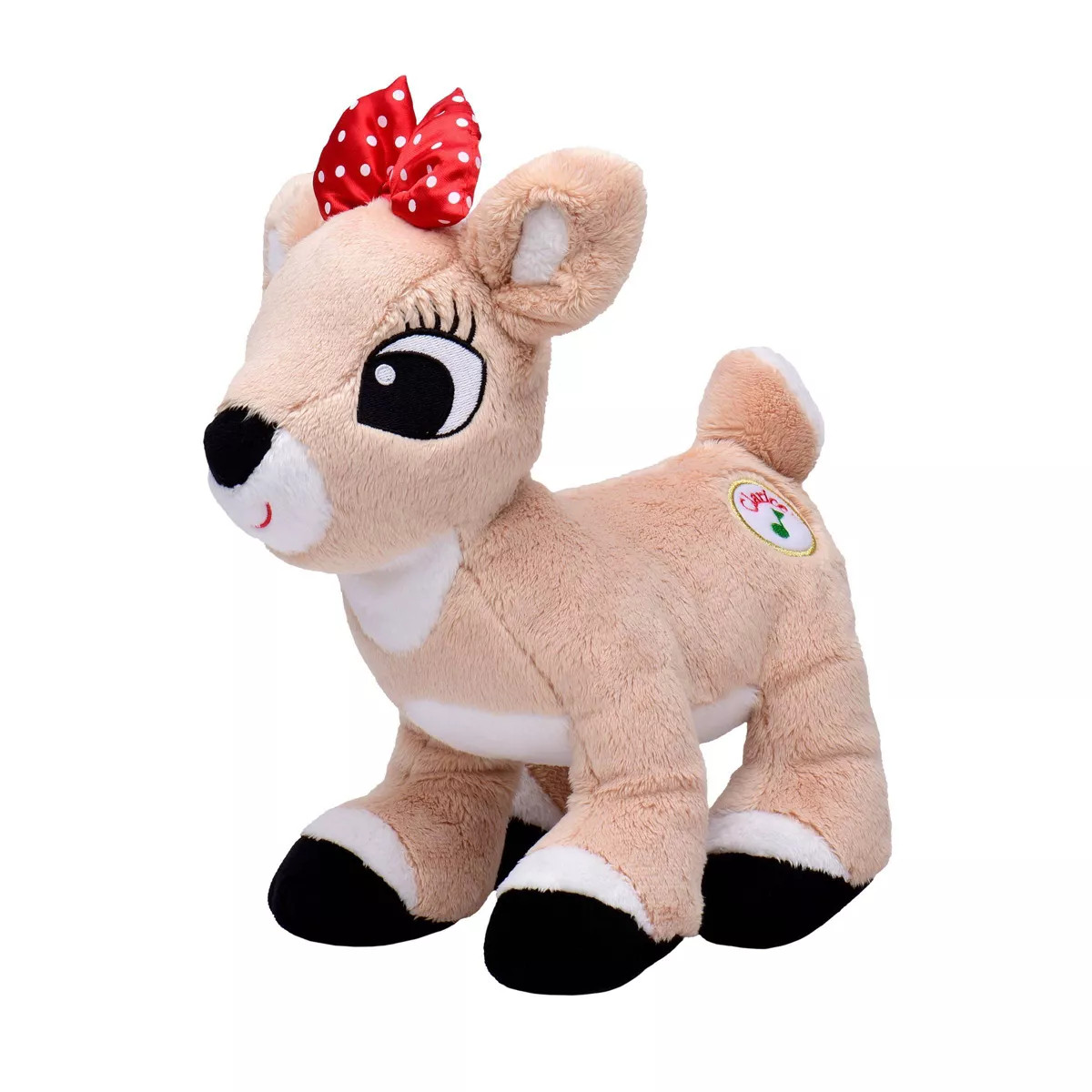 Rudolph the Red-Nosed Reindeer 10" Clarice Musical Press Light Up Crib Activity Toy - Christmas | Target