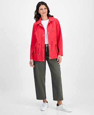 Women's Hooded Anorak Jacket | Macy's