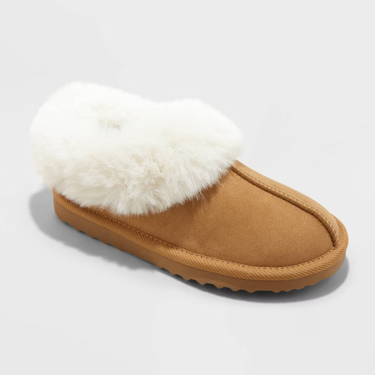 Kids' Faux Fur Cuff Scuff Slippers - Cat & Jack™ | Target